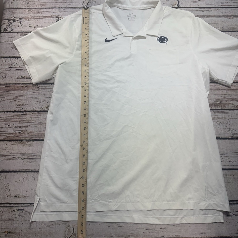 Penn State Nittany Lions Nike On Field Polo Shirt White Short Sleeve Men's XXL - Picture 3 of 6